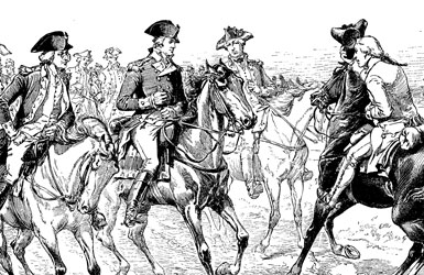 George Washington with the Army