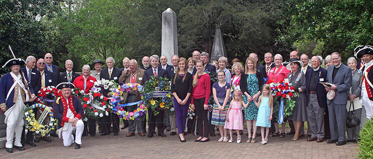SAR Plaque Dedication, Bruton Parish Church 2013